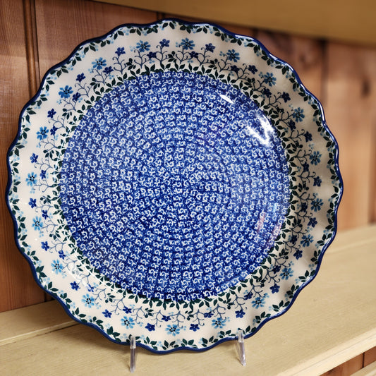 Pie Plate ~ Fluted ~ 10" 2785X ~ Georgia Blue