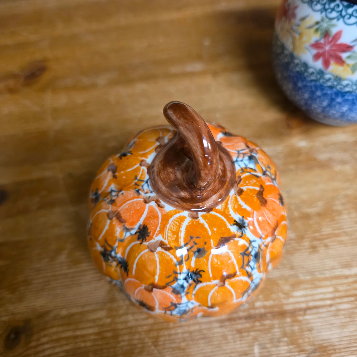 Pumpkin 4" / orange pumpkins black spiders #3
