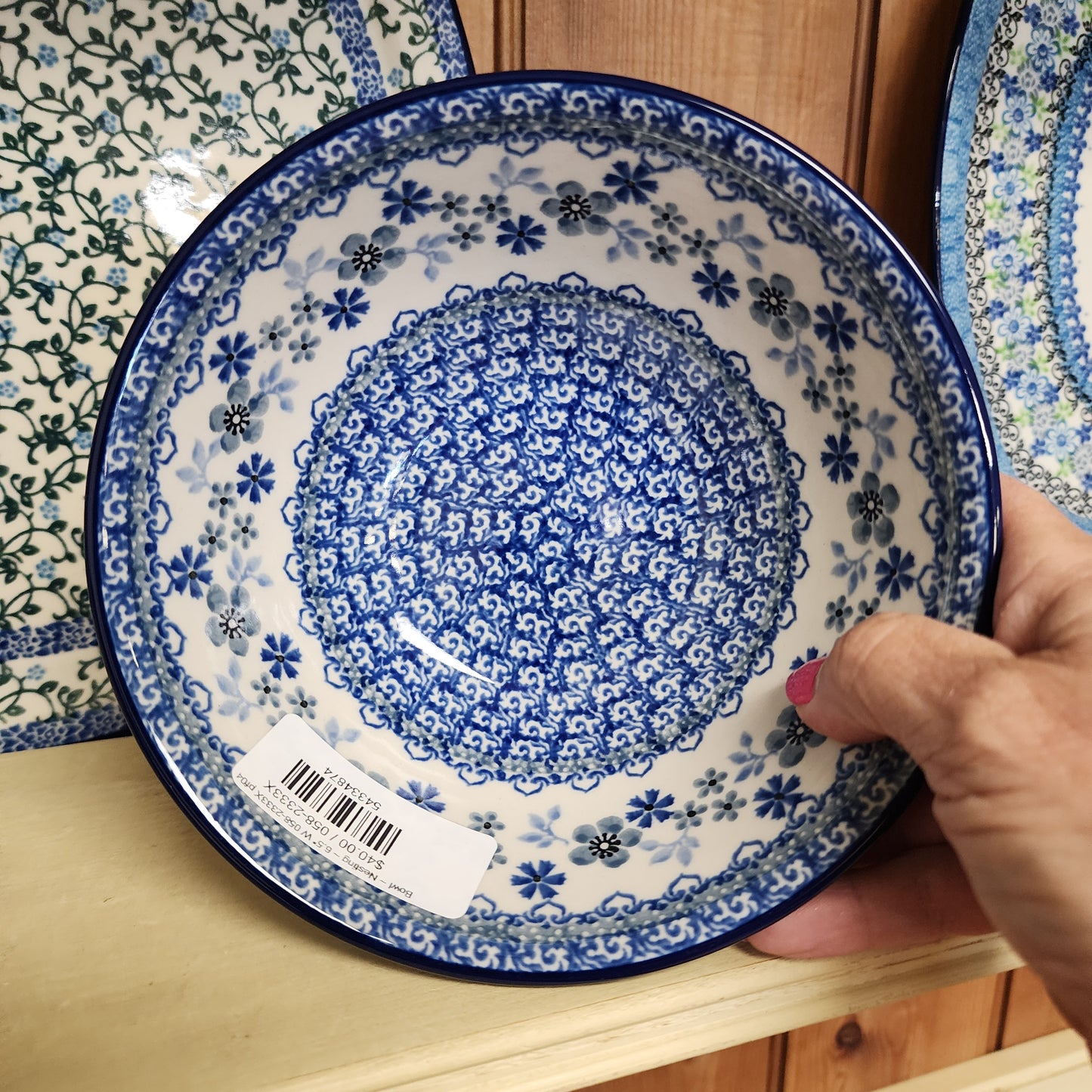 Bowl ~ Nesting ~ 6.5" W 058-2333X  Blue Horizon  3 cups