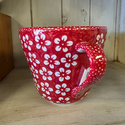 Mug XL ~ 24 oz Kasper cup ~ J8CZ Red Blossom