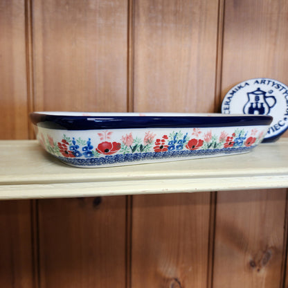 Divided Dish  6.5" x 9.25" 393-3220X  Whimsical Garden pf0526