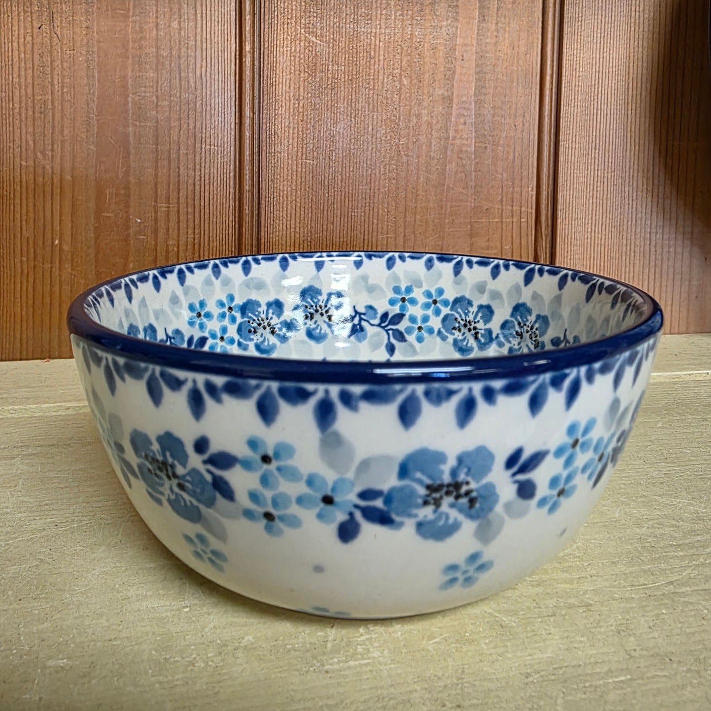 Bowl   Ice Cream   4.5"   2642X ~ Blue Flax Flower