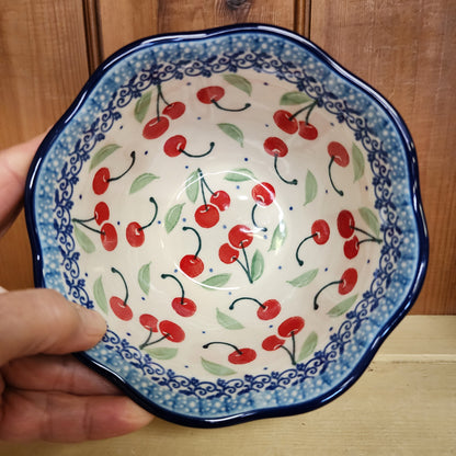 Bowl ~ Wavy Edge ~ 5.75" 2715X ~ Cherry Pie
