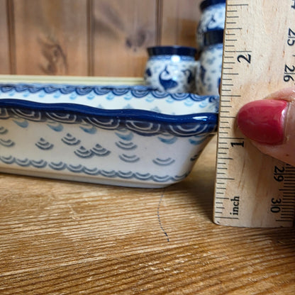 Shallow Tray ~ 9" x 4.5" 2372X ~ Deep Blue Sea