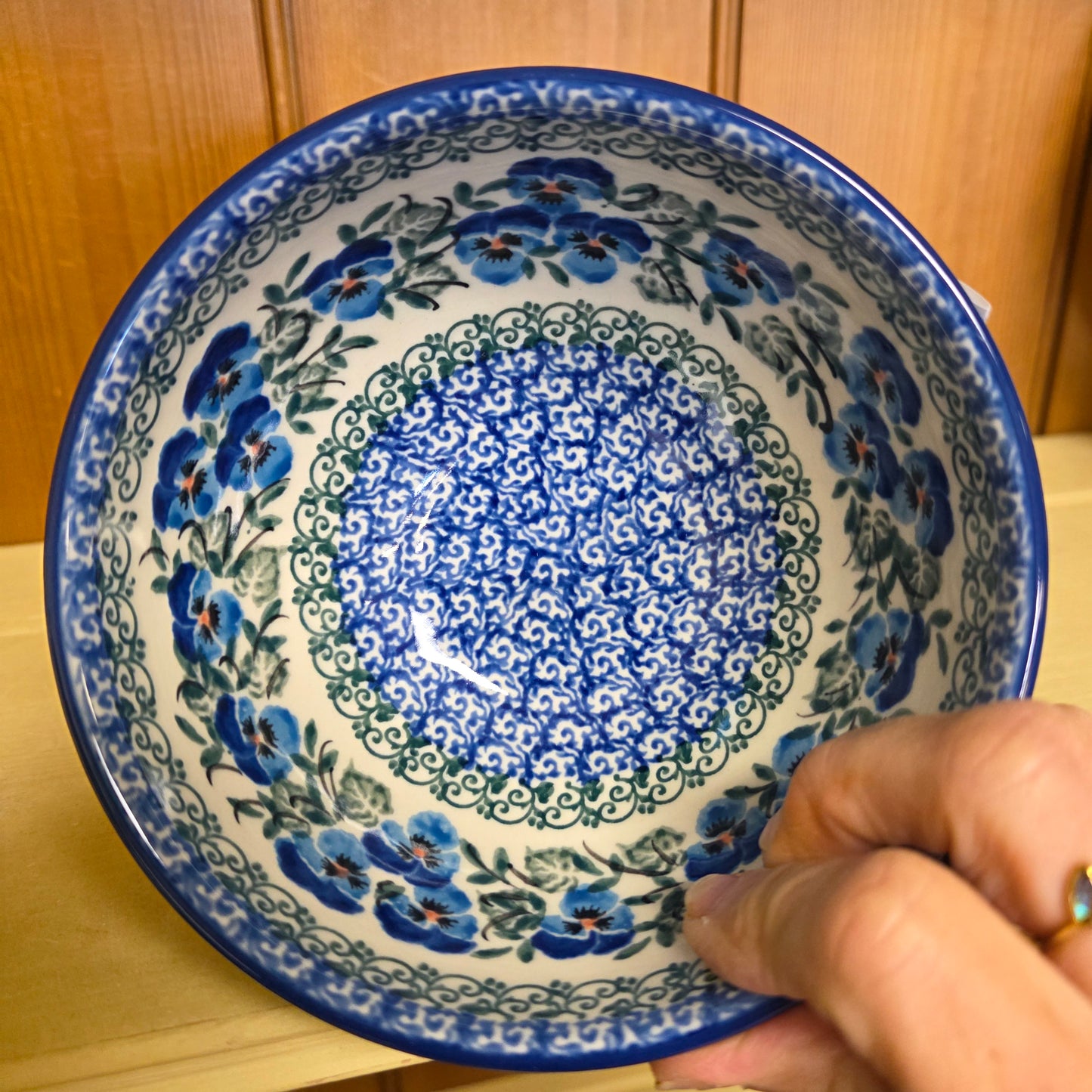 Bowl w/Pedestal   5.25"W  206-2273X  Winter Viola pf0526