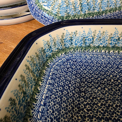 Baker   Covered Casserole   9.5" x 12" 665-3279X  Virginia Bluebells pf0526