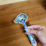 Ladle 6" Blue Floral Confetti