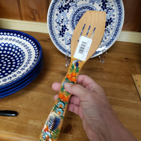 wooden spatula folkart WSPATULA1-FOL8UK