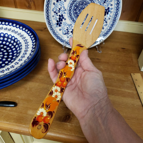 wooden spatula folkart WSPATULA1-FOL10UK