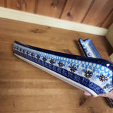Rolling Pin Stand  ~ Long Cracker Tray 13.5"L 880-2187X ~ Blue Yonder