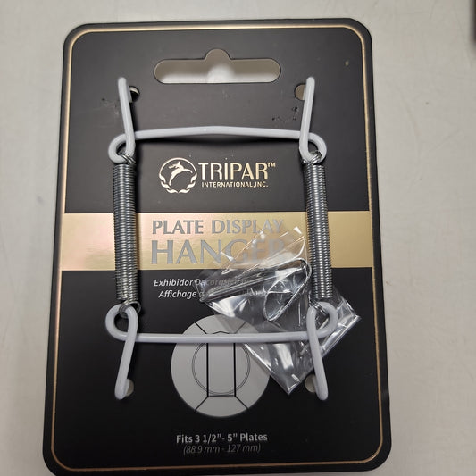 Plate Hangers - White Vinyl Wire-Small 3.5"-5" (saucer)