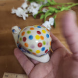 Snail Figurine dots 415 -Y--Q1 u508