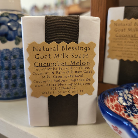Soap Goat Milk Cucumber Melon  barsoap