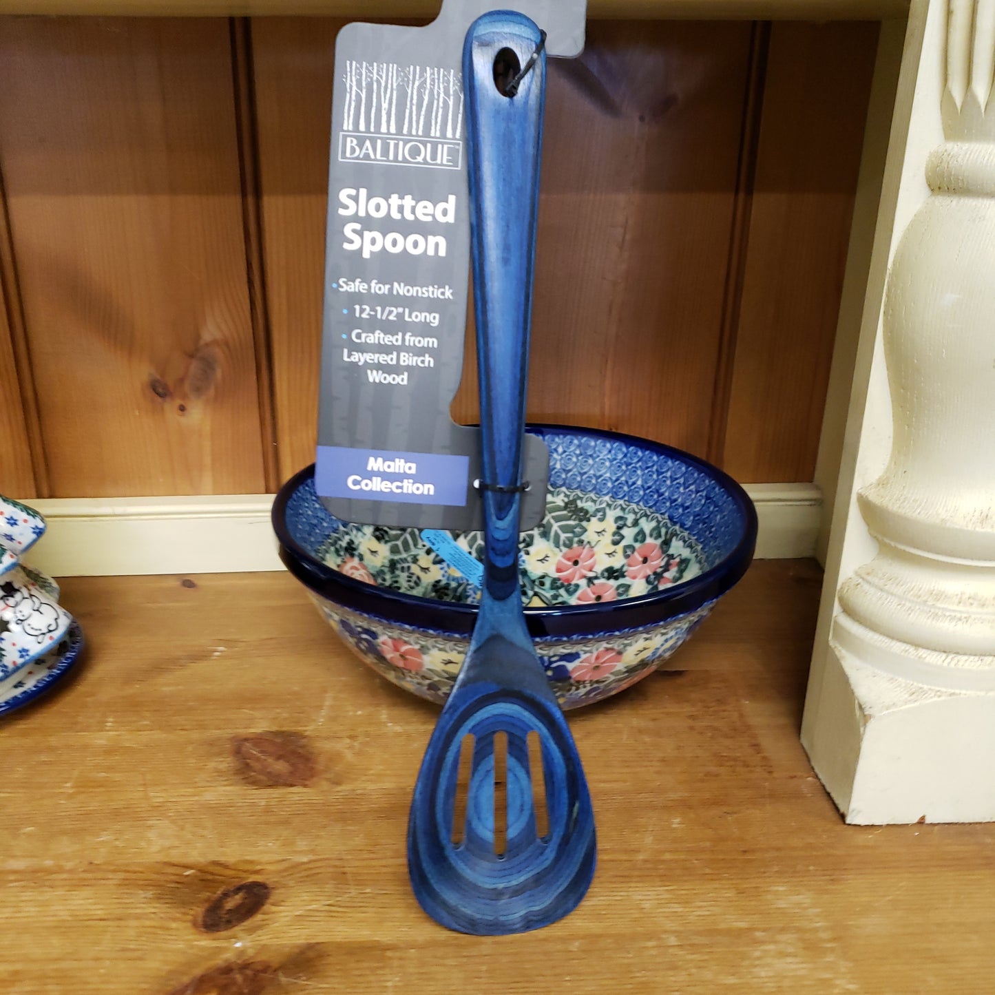Slotted Spoon Birchwood Malta