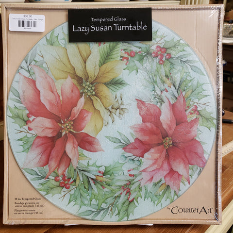 Lazy Susan Glass Turntable - Glad Tidings