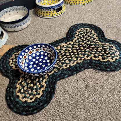 Green Indoor/Outdoor Small Bone Rug 11.5x17.5 (not jute)