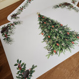 Placemats Rectangular (Plastic) O' Christmas Tree (set of 2) 17" x 15"