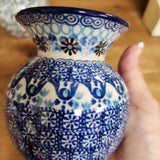Vase ~ Bubble ~ 4.25"    2187X ~ Blue Yonder pf1222