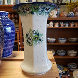 Vase ~ 9.5"    2320X ~ Green Poppies pf1222