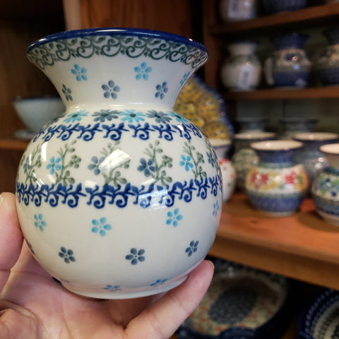 Vase ~ Bubble ~ 4.25"    2250X ~ Blue Dazzle pf1222