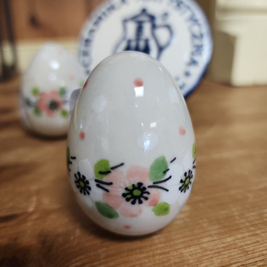 Egg ~ Ceramic  small (2")  2345X ~ Poppy Seed pf1222