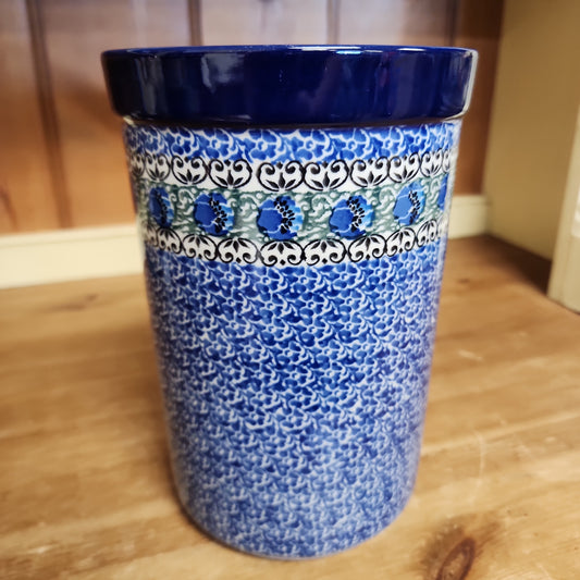 Wine/ Utensil Holder ~ 7.75" H 169~1513X ~ Peacock Feather PF0323