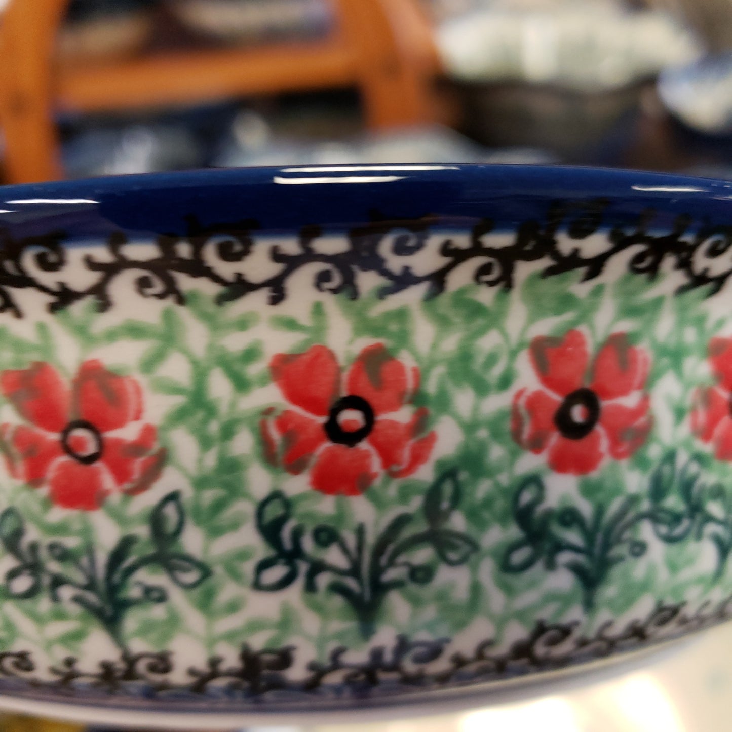 Baker~ Round w/ Handles ~ 8" 419~1916 ~ Marachino Cherries PF0323