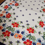 Placemat red flowers (Set of 2) Polyester